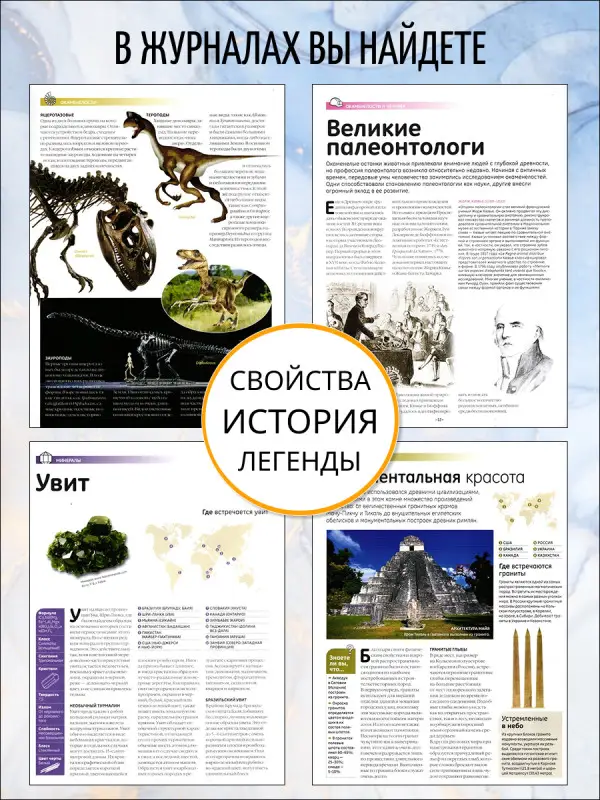 Комплект №5 из 8-ми журналов  "Минералы. Сокровища земли" С ВЛОЖЕНИЯМИ! + папка для журналов на кольцах