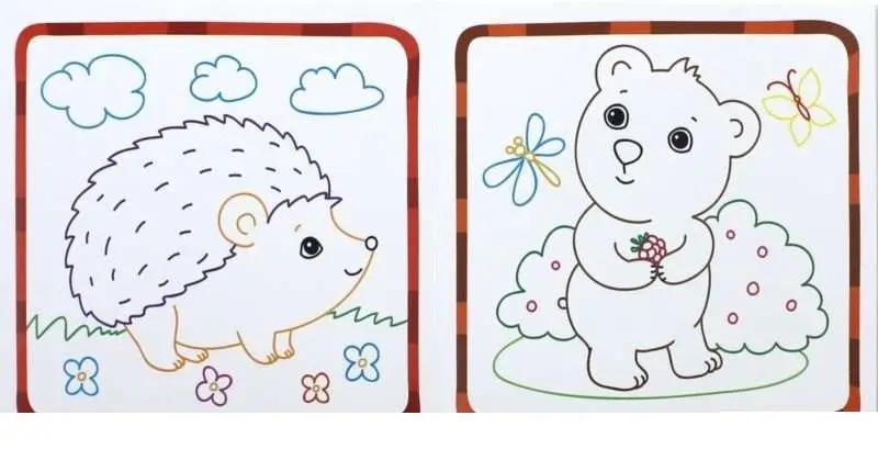 Книжка-гармошка. Животные леса 1+