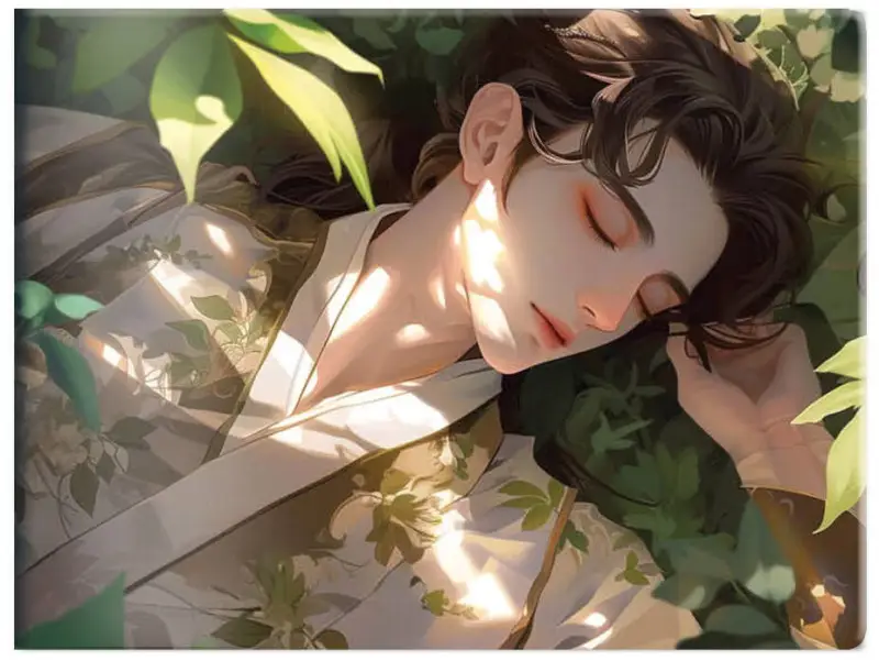 Кардхолдер. Маньхуа. Спящий принц (в форме книжки, 215х65 мм)