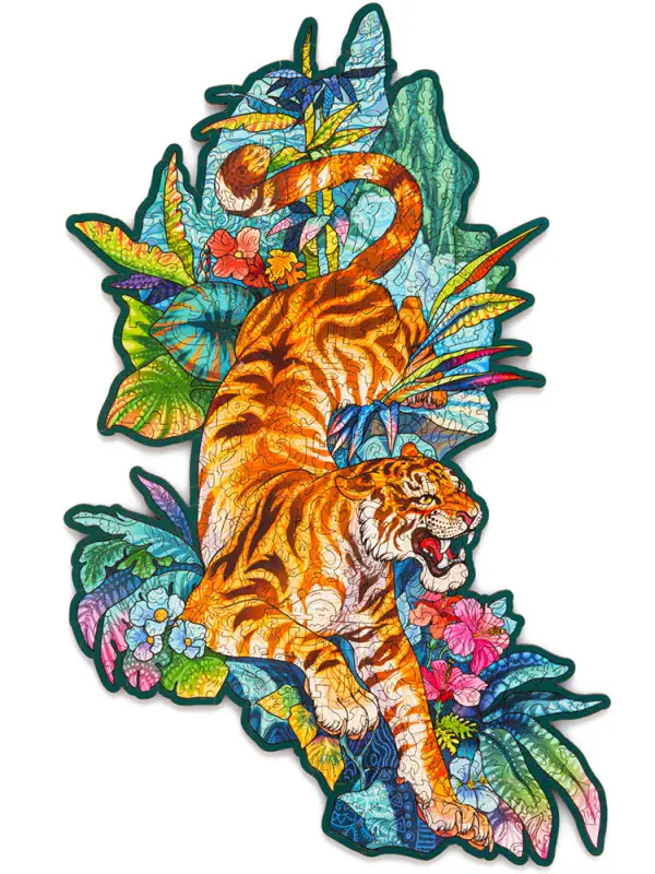 Деревянный Пазл Тигр L (185 дет.)