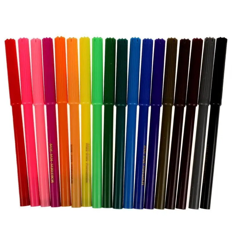 Фломастеры Ми-ми-мишки, 18 цветов, круглые