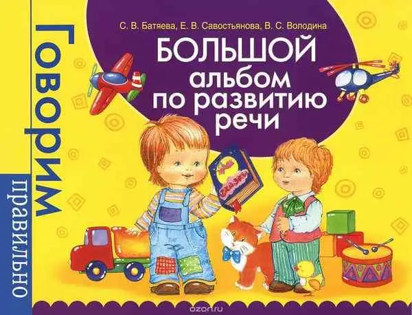 Большой альбом по развитию речи. Говорим правильно