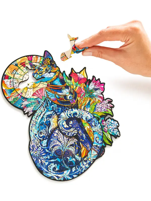 Деревянный Пазл Египетская Кошка S (50 дет.)