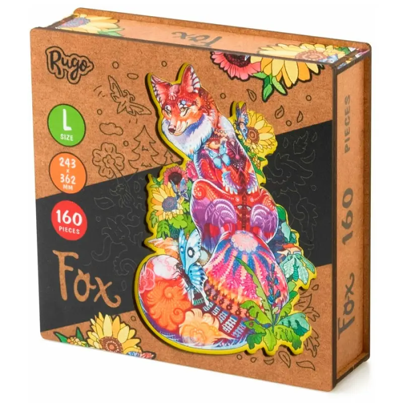 Деревянный Пазл Лиса L (160 дет.)
