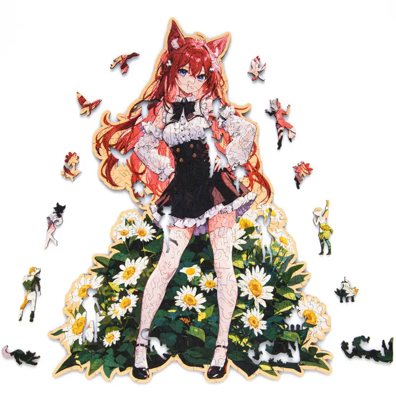 Пазл Деревянный Аниме Тян S, Лисичка (50 дет.)