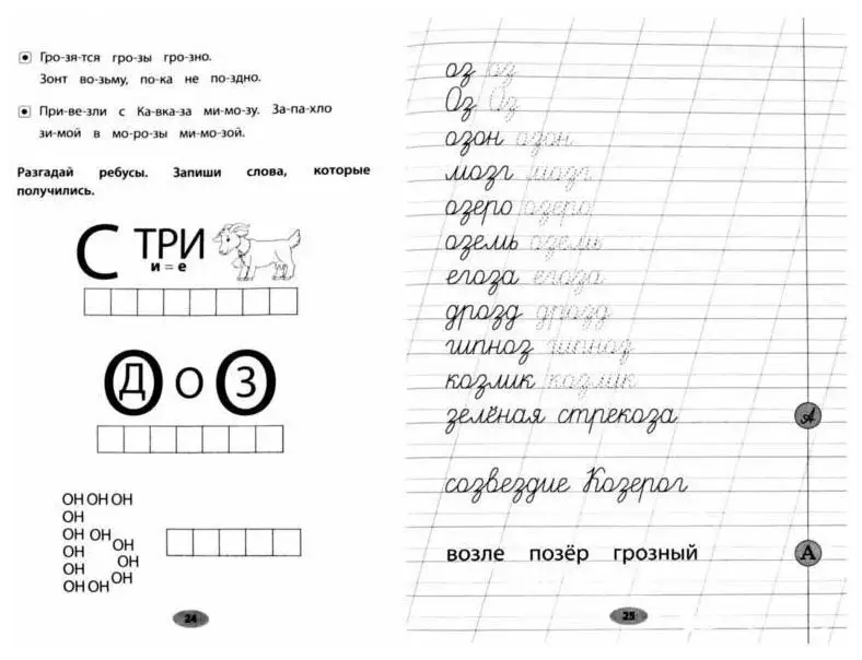 Мария Жученко: 50 скороговорок на звук З. Логопедические прописи