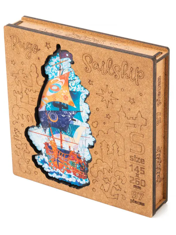 Уценка. Деревянный Пазл Корабль S (97 дет.)