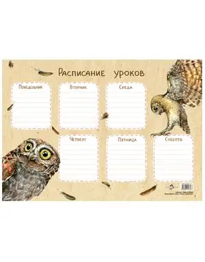 Расписание уроков «Сычик-эльф» []