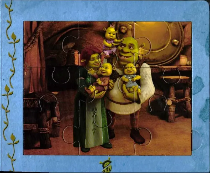 Великая битва. Шрэк навсегда. Книжка-мозаика