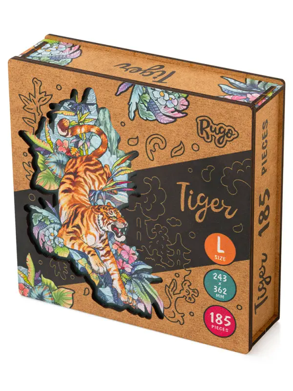 Деревянный Пазл Тигр L (185 дет.)