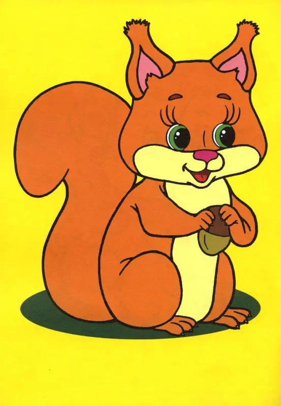 Узнай и раскрась (Котенок)