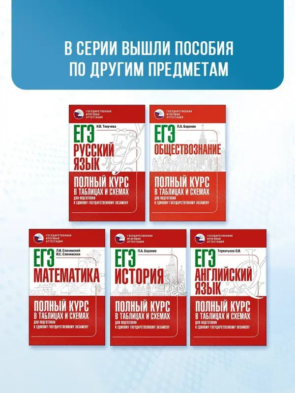 Уценка.Баранов Пётр Анатольевич: ЕГЭ. Обществознание. Полный курс в таблицах и схемах для подготовки к ЕГЭ