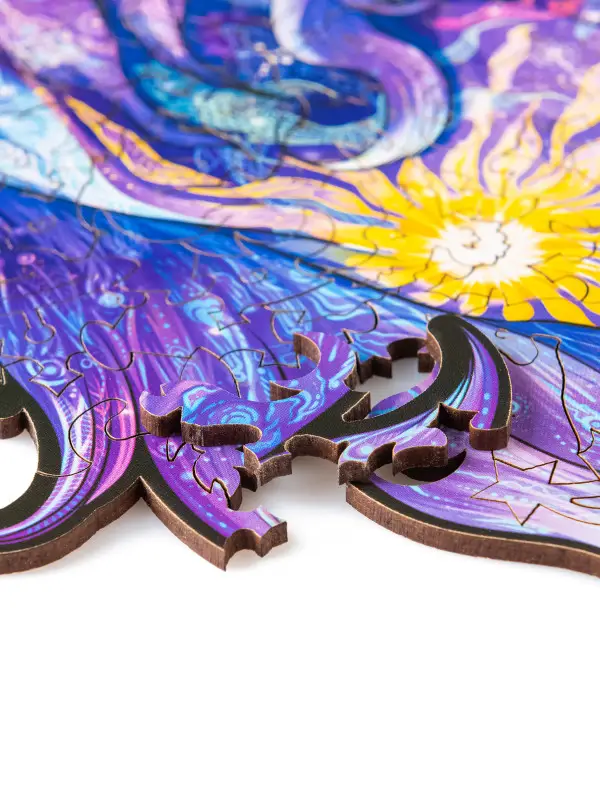 Деревянный Пазл Единорог Космический S (100 дет.)