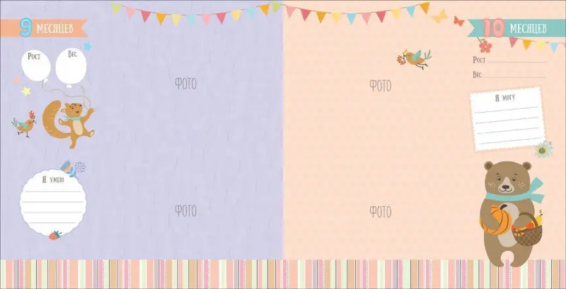 Уценка. Наша малышка. Альбом от рождения до года