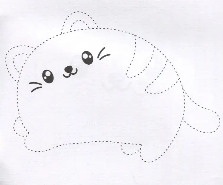 Котики. Обведи и раскрась. Книжка-раскраска