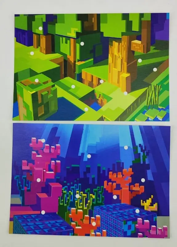 Игра настольная. Развивающий набор «Липучки». В стиле Minecraft. Далекое путешествие