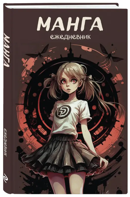 Манга. Ежедневник недатированный (А5, 72 л., контентный блок, черная обложка)