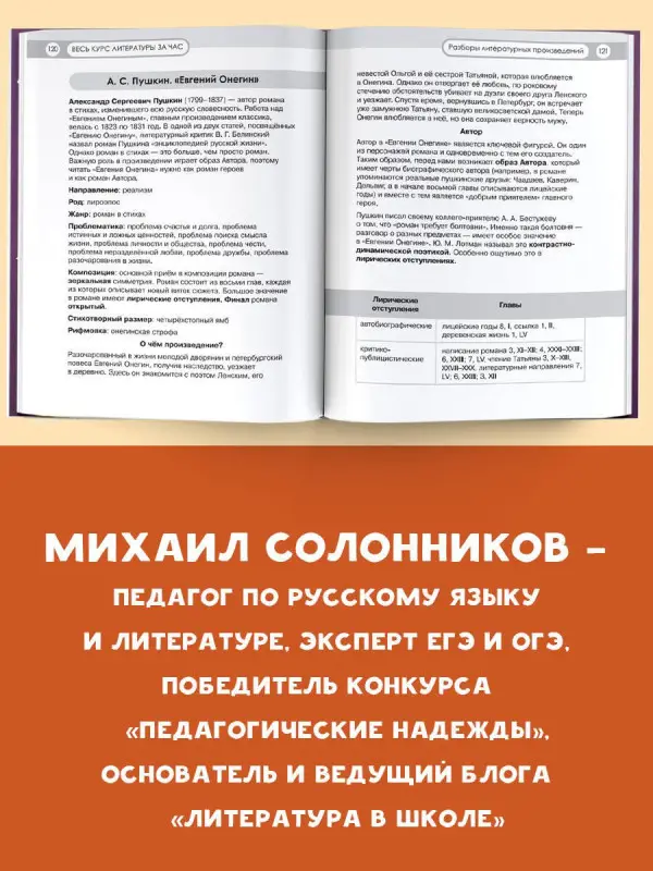 Солонников Михаил Юрьевич: Литература за час. Весь школьный курс