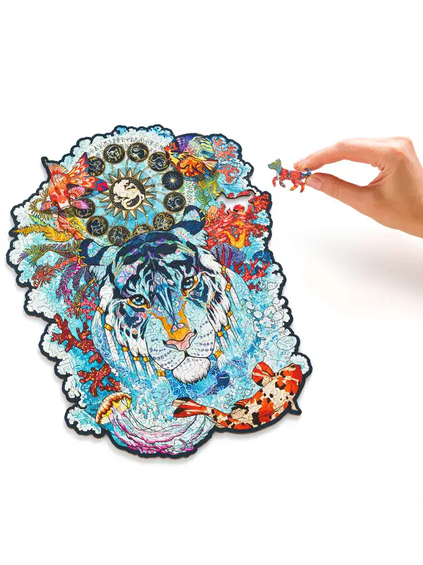 Деревянный Пазл Водяной Тигр L (235 дет.)