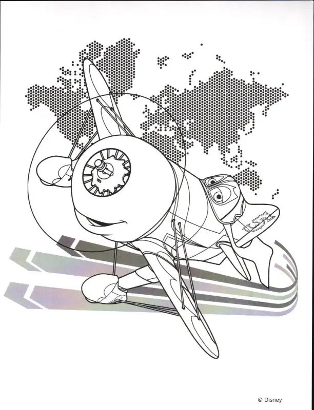 Disney. Самолеты. Раскраска с красками