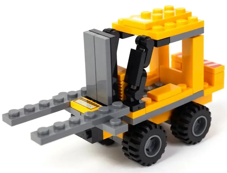 Вайс Блок. Конструктор погрузчик строительный 8-в-1. TM Wise Block