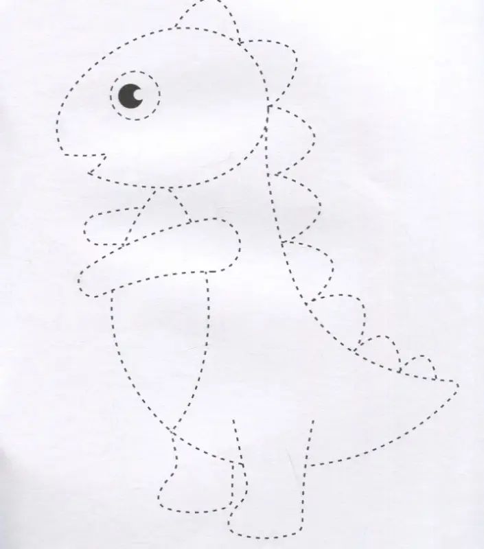 Динозавры. Обведи и раскрась. Книжка-раскраска