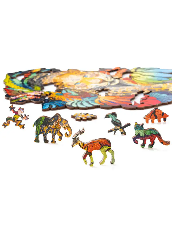 Деревянный Пазл Ягуар S (131 дет.)