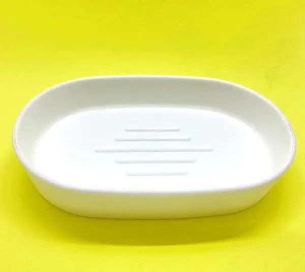 Мыльница, материал - полипропилен, цвет белый 13х8.5х3