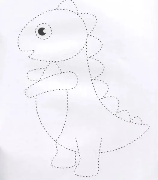 Уценка. Динозавры: обведи и раскрась: книжка-раскраска