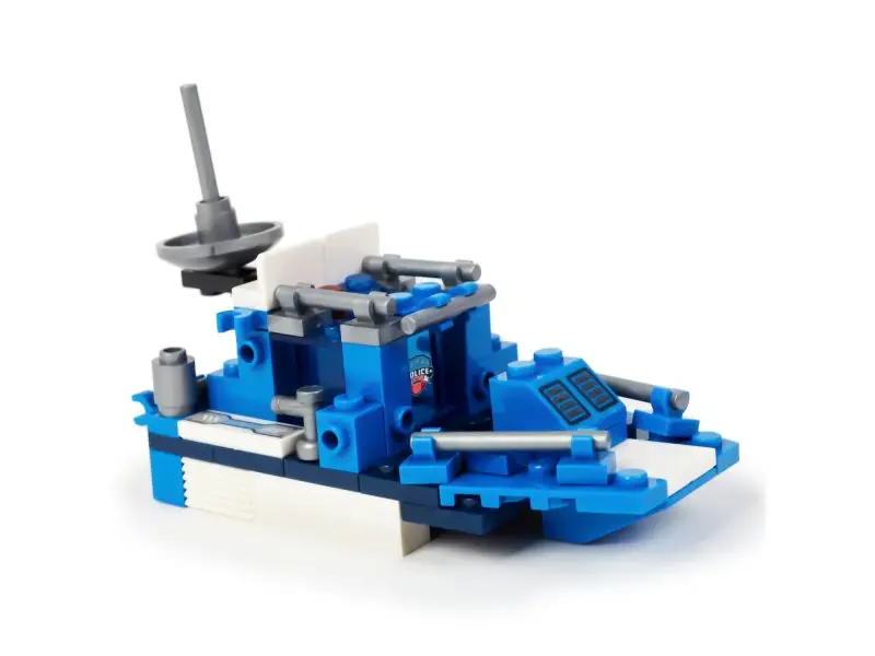 Вайс Блок. Конструктор патрульный катер 8-в-1. TM Wise Block