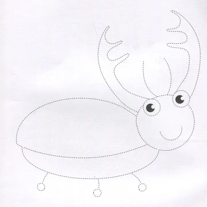 Жучки. Обведи и раскрась. Книжка-раскраска