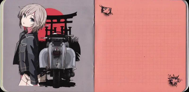 Блокнот Аниме Style (розово-фиолетовый). Арт-ежедневник